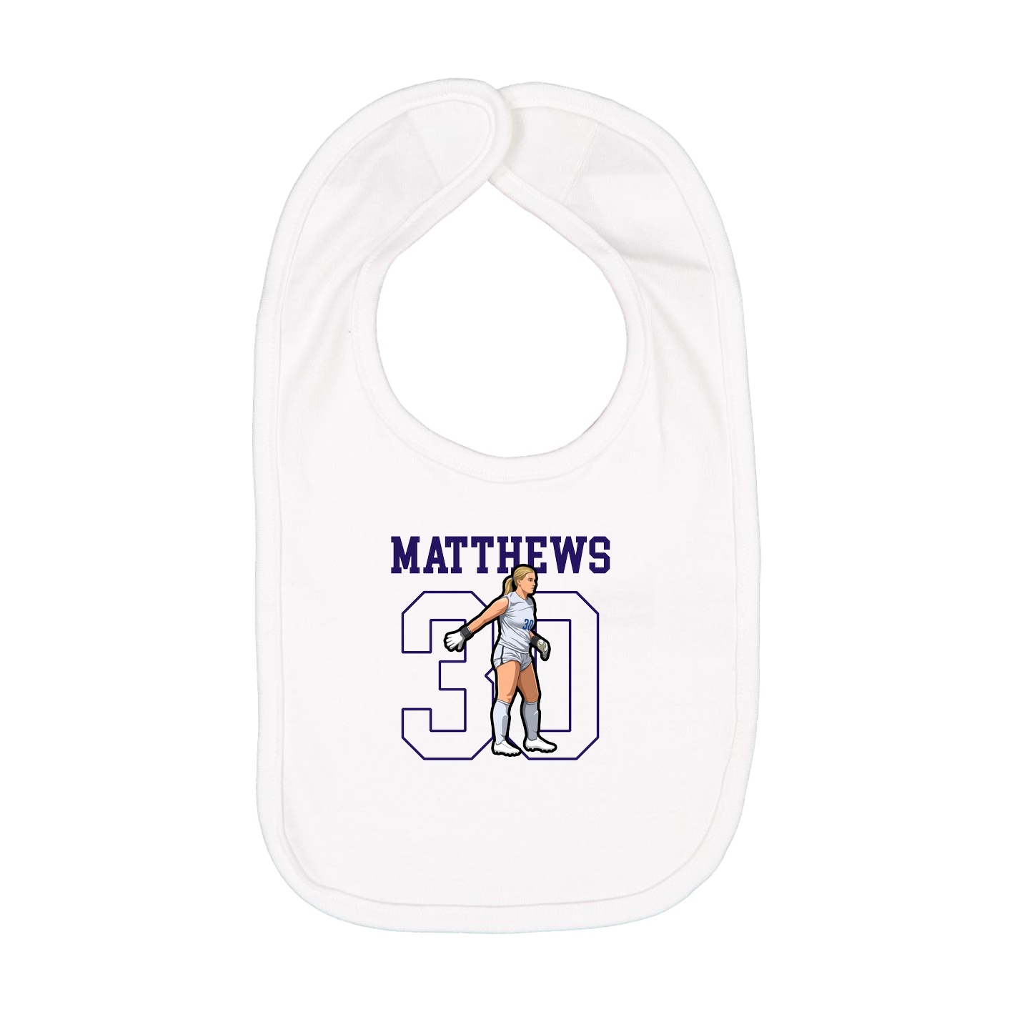Infant Bib — Shirsey in White