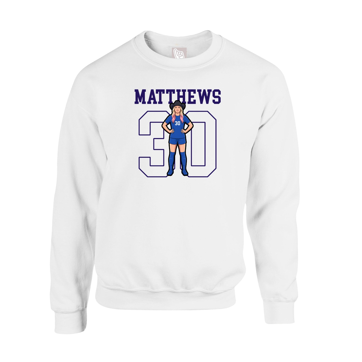 Fleece Crew — Shirsey in White