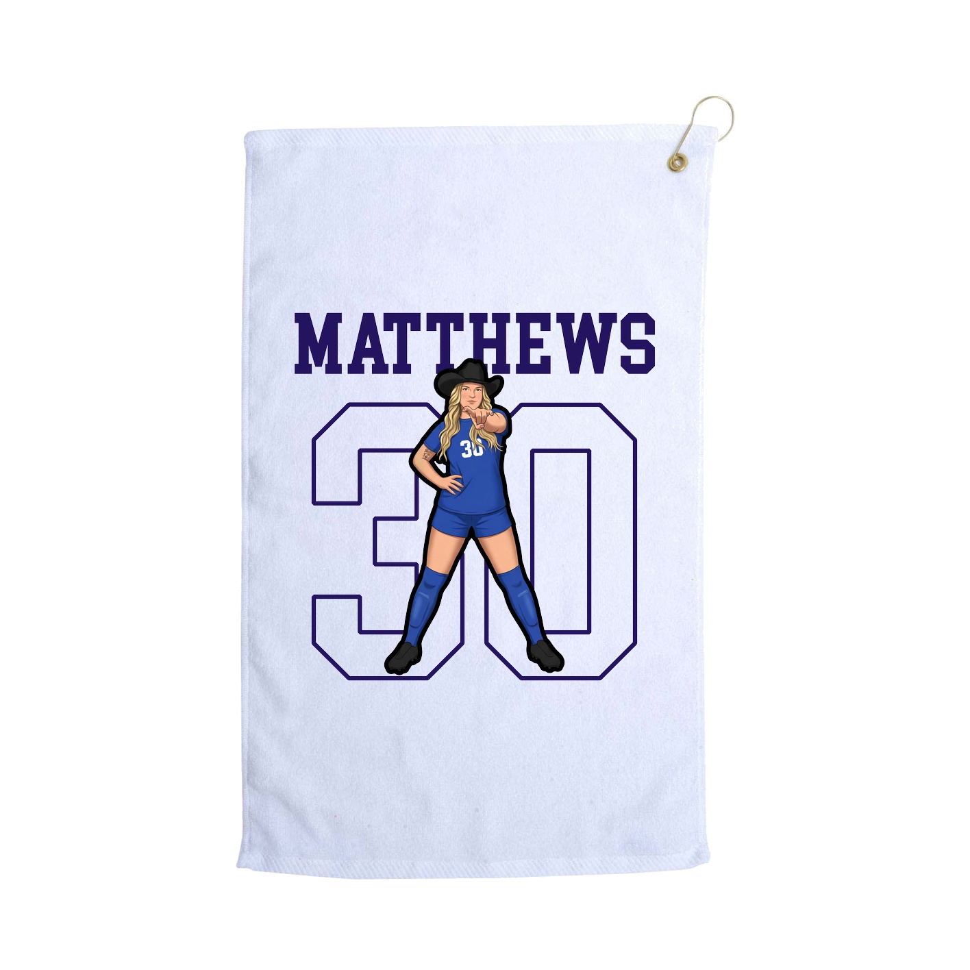 Golf Towel — Shirsey in White
