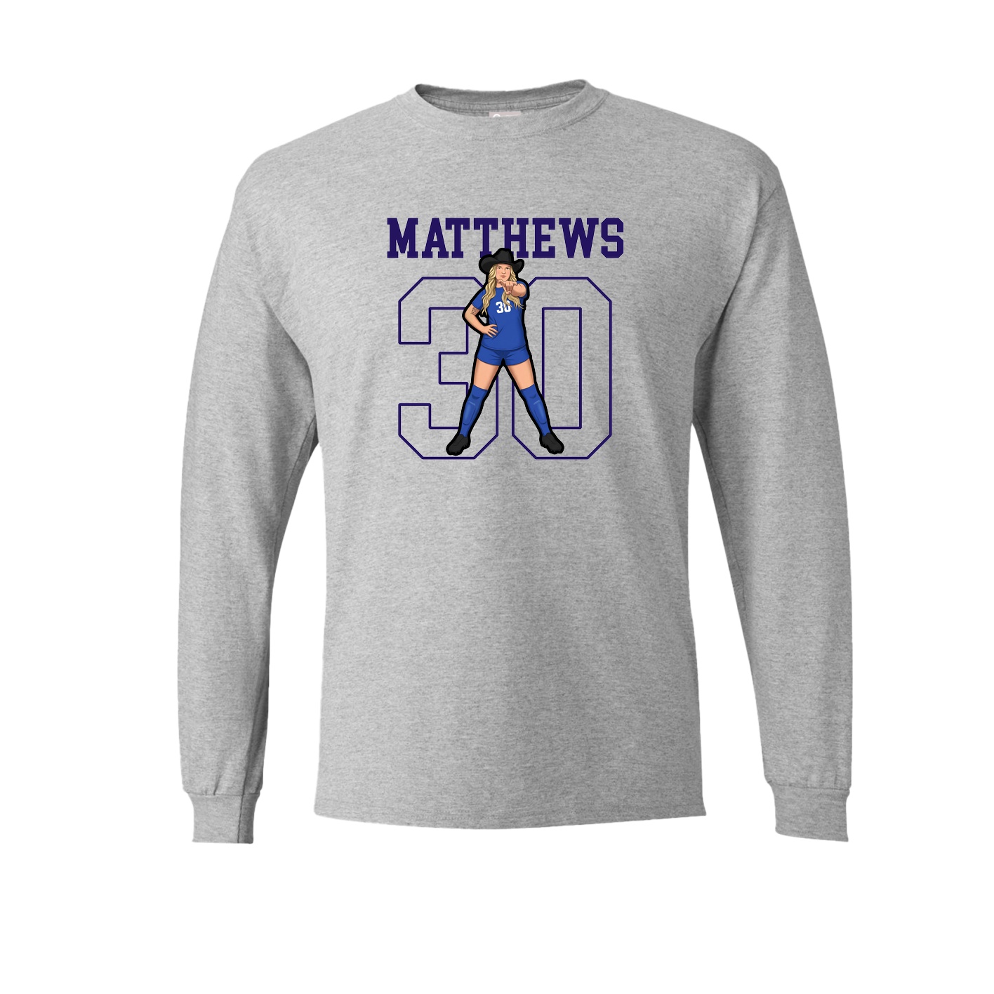 Long Sleeve Tee — Shirsey in Grey