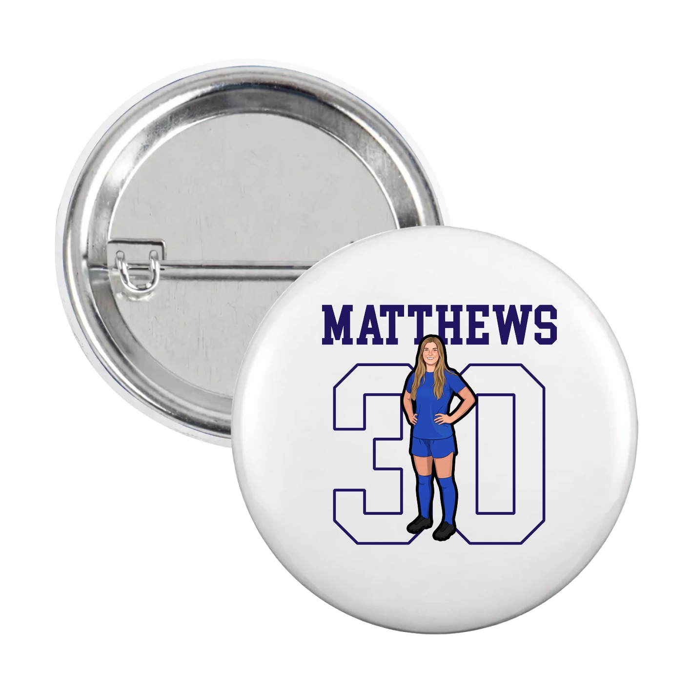 Game Day Button — Shirsey in White