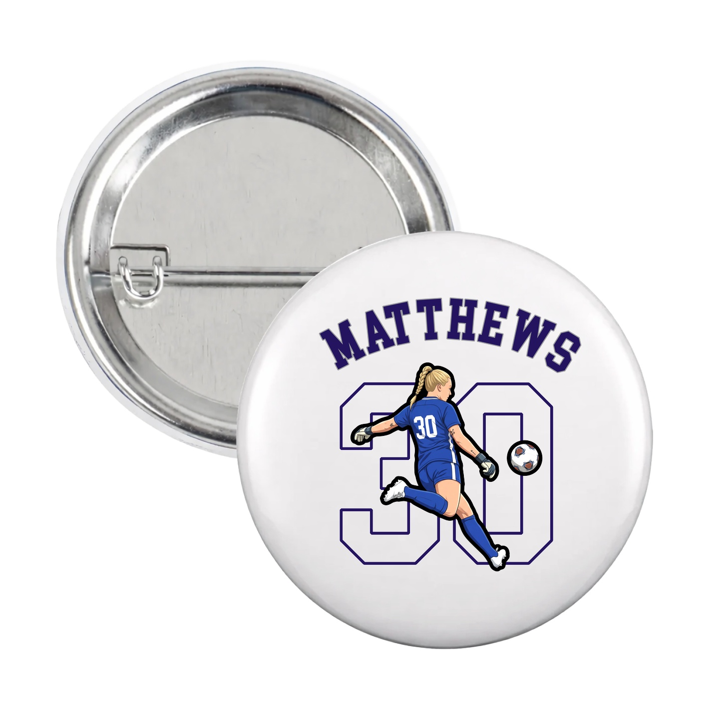 Game Day Button — Shirsey Arch in White