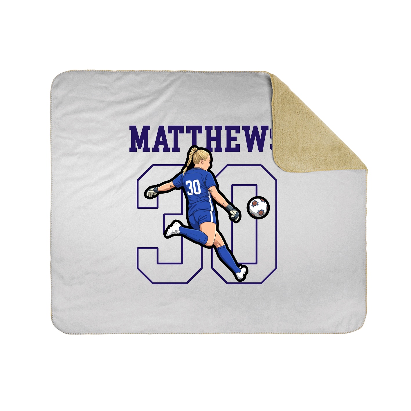 Throw Blanket — Shirsey in White