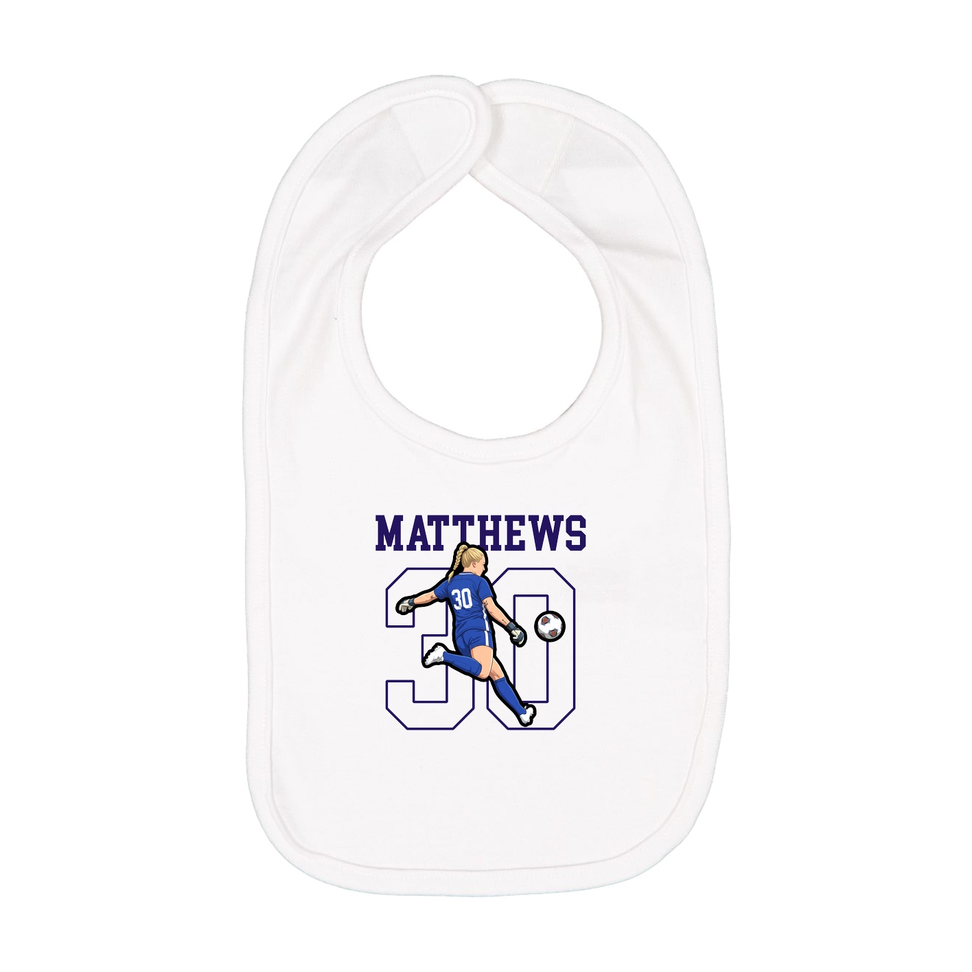 Infant Bib — Shirsey in White