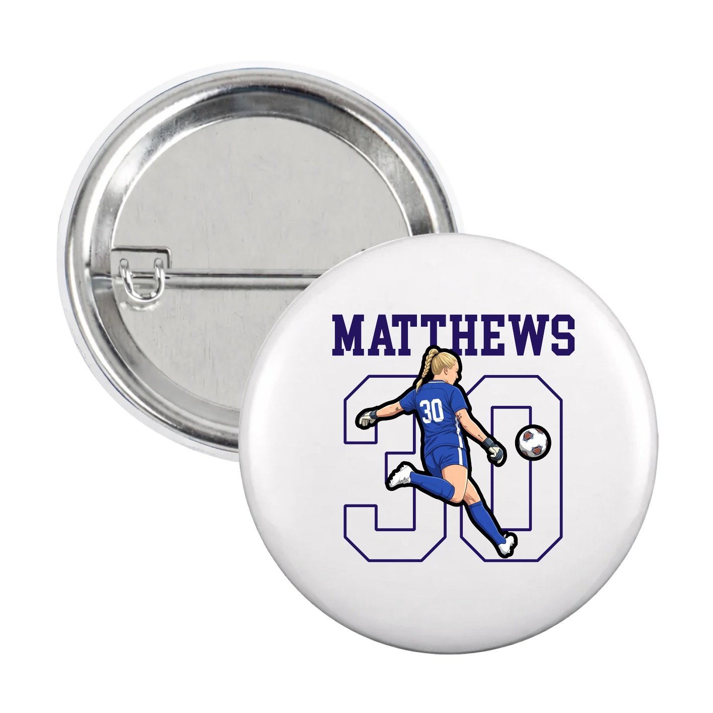 Game Day Button — Shirsey in White