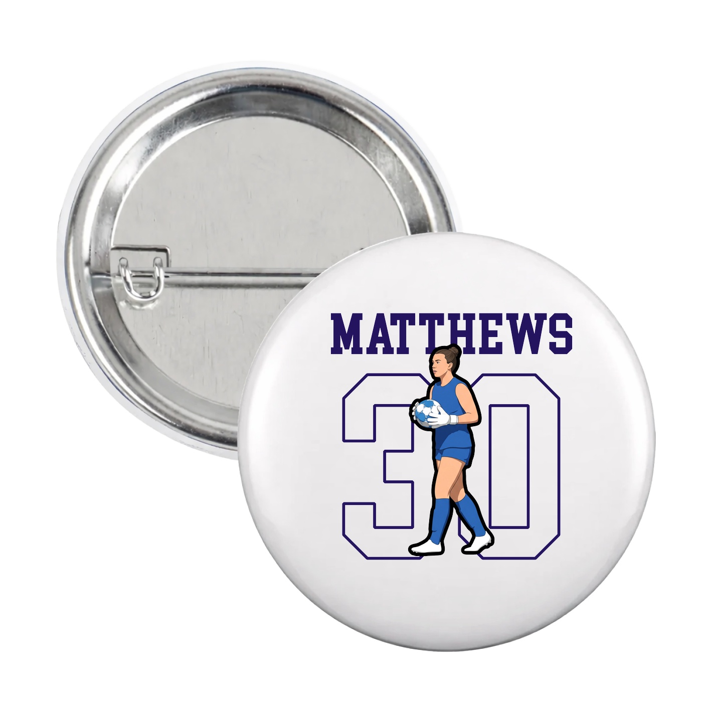 Game Day Button — Shirsey in White