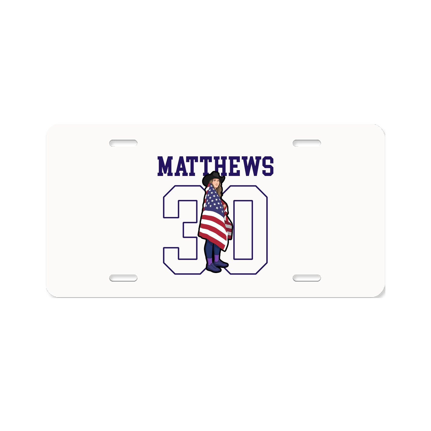 License Plate — Shirsey in Classic