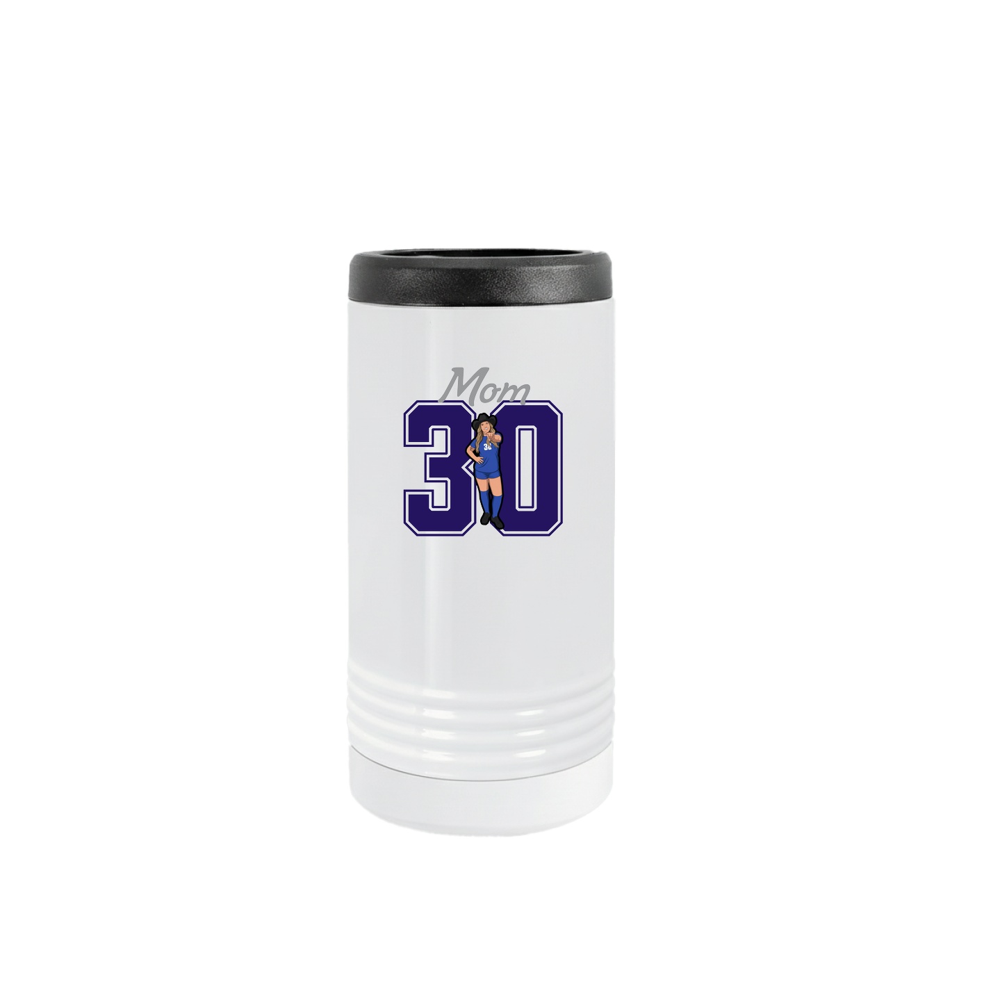 Slim Beverage Holder — Mothers Day Shirsey in White