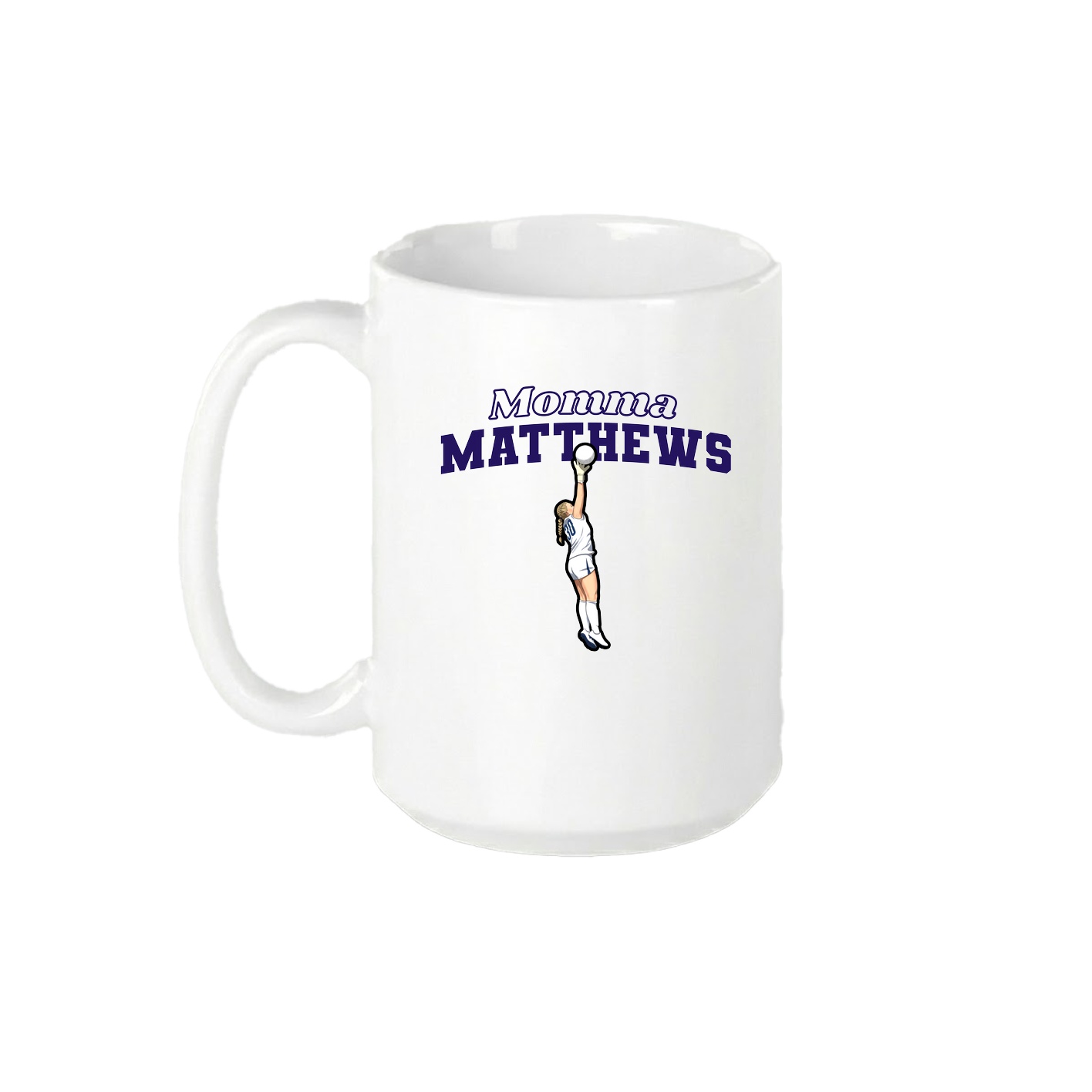 15oz Coffee Mug — Mothers Day Block in White
