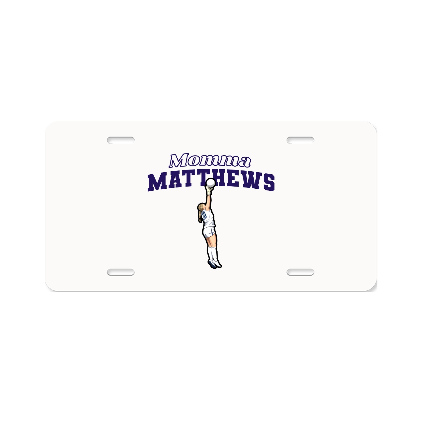 License Plate — Mothers Day Block in Classic