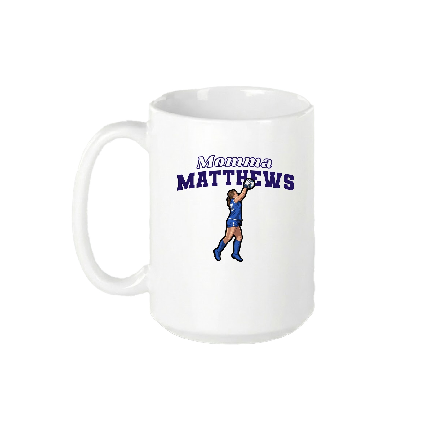 15oz Coffee Mug — Mothers Day Block in White