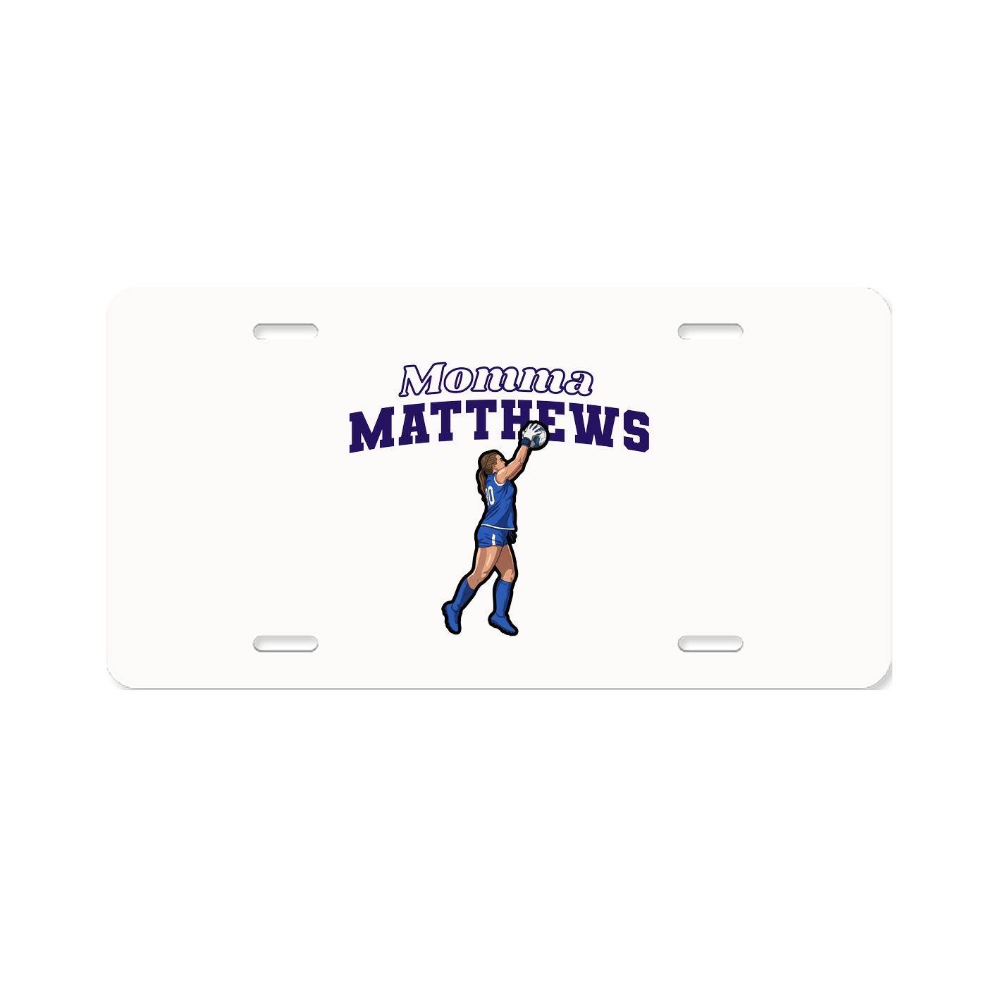 License Plate — Mothers Day Block in Classic