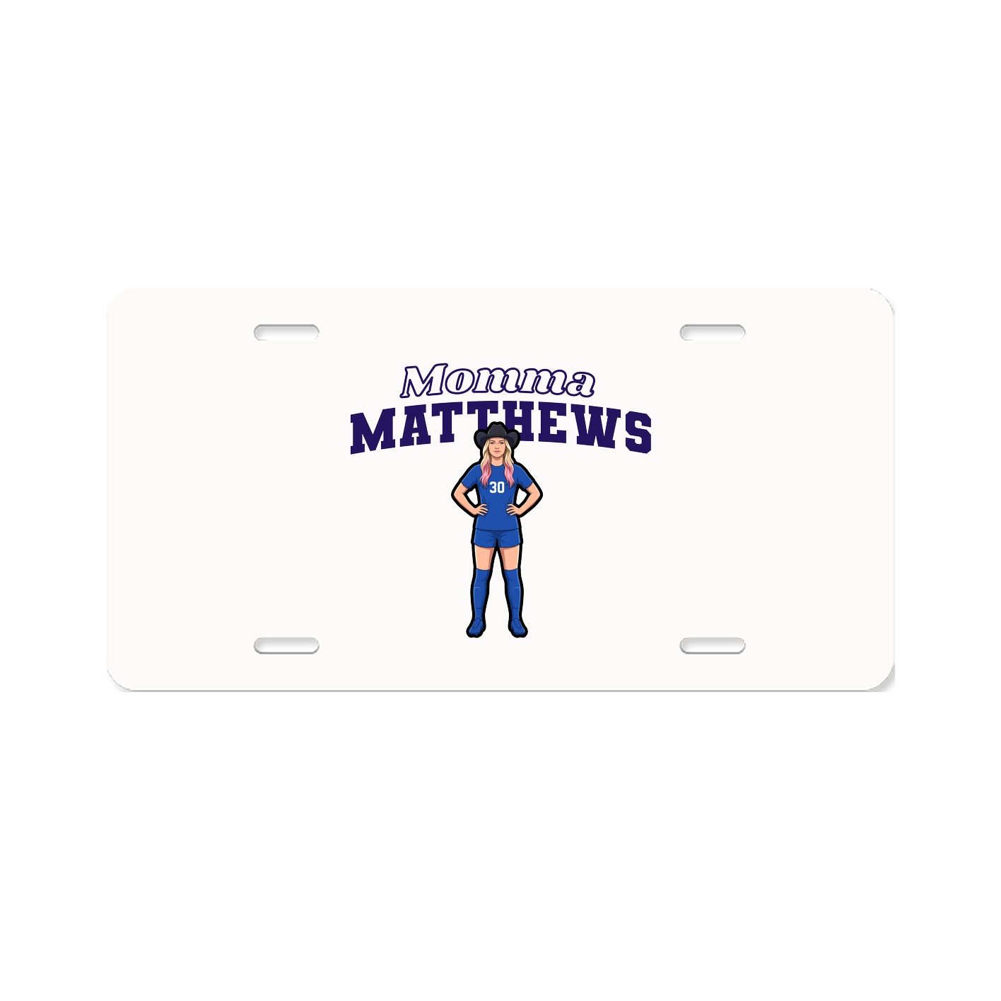 License Plate — Mothers Day Block in Classic