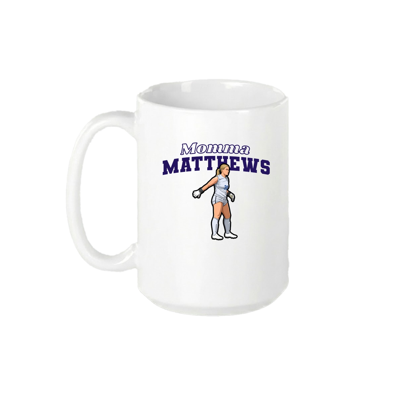 15oz Coffee Mug — Mothers Day Block in White