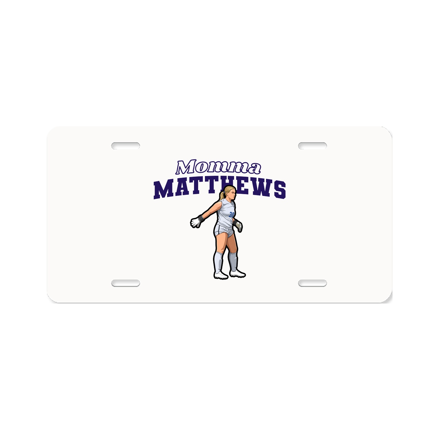 License Plate — Mothers Day Block in Classic