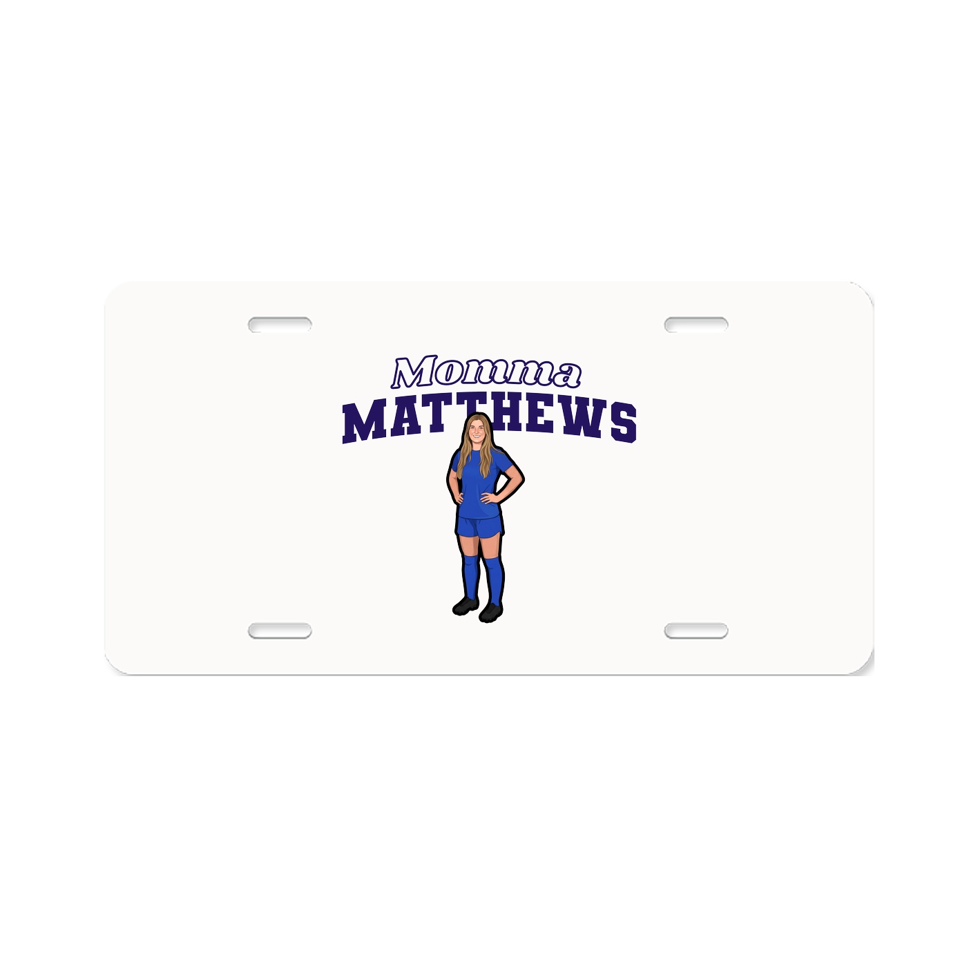 License Plate — Mothers Day Block in Classic