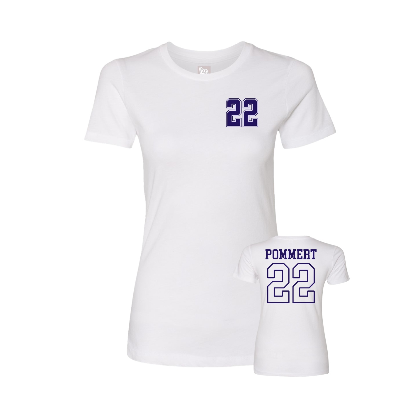 Womens Tee — Chest Back in White