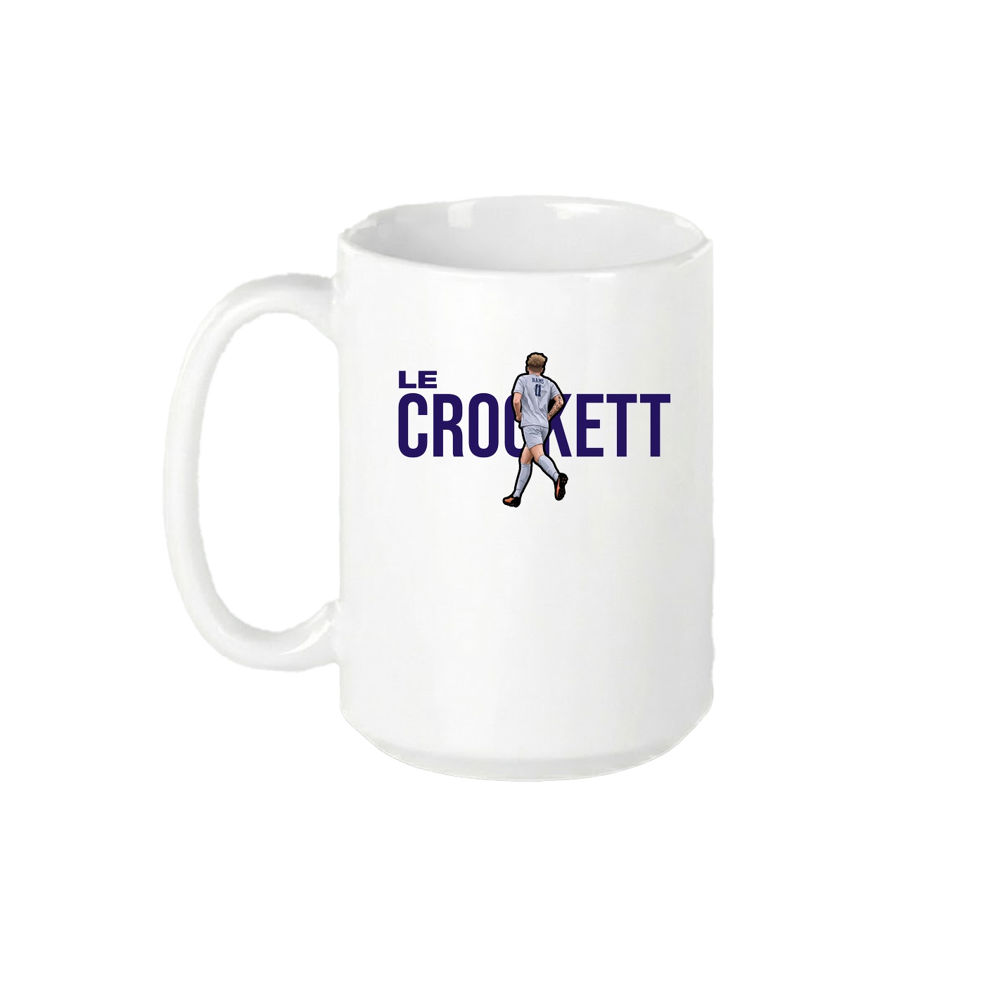 15oz Coffee Mug — Player Name in White