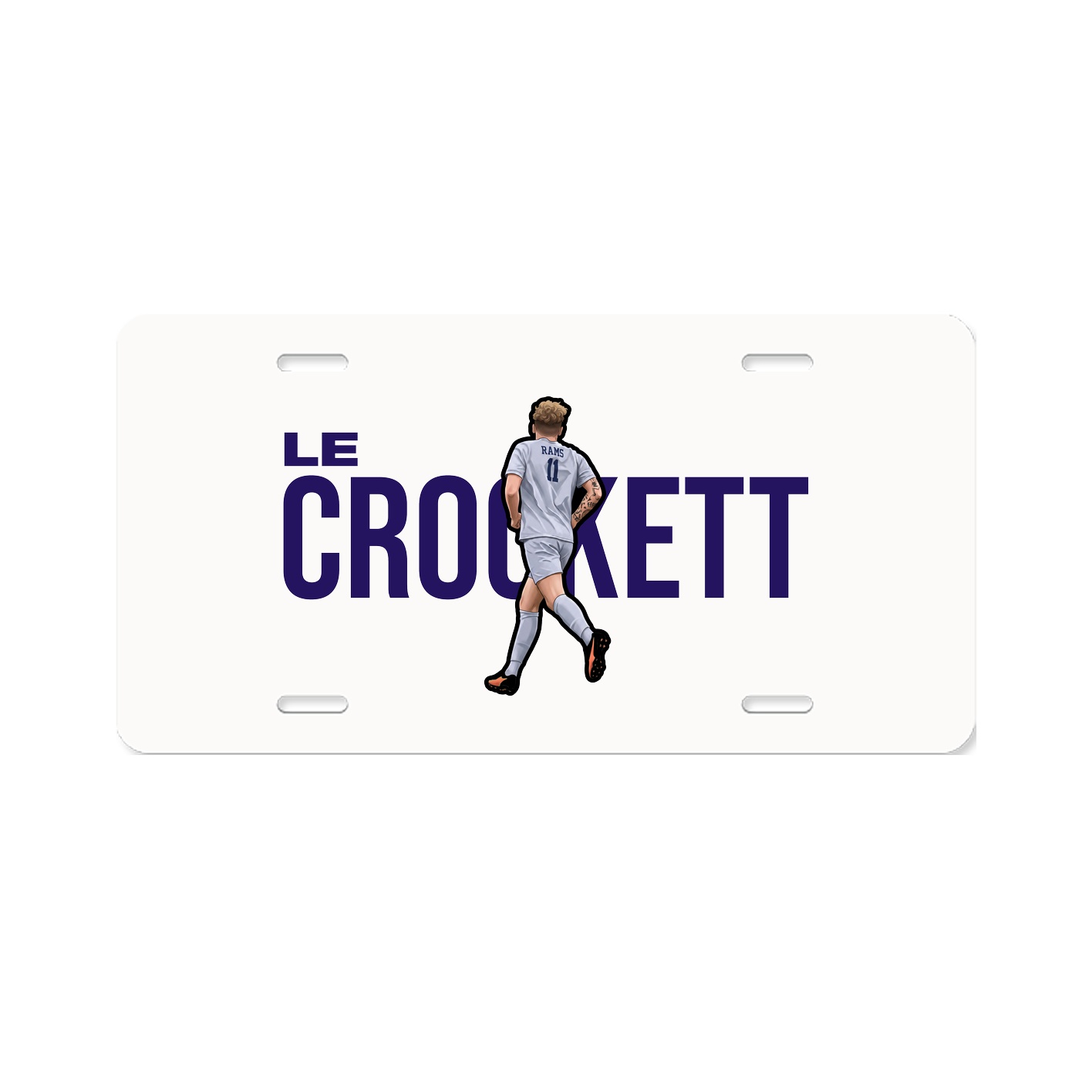 License Plate — Player Name in Classic