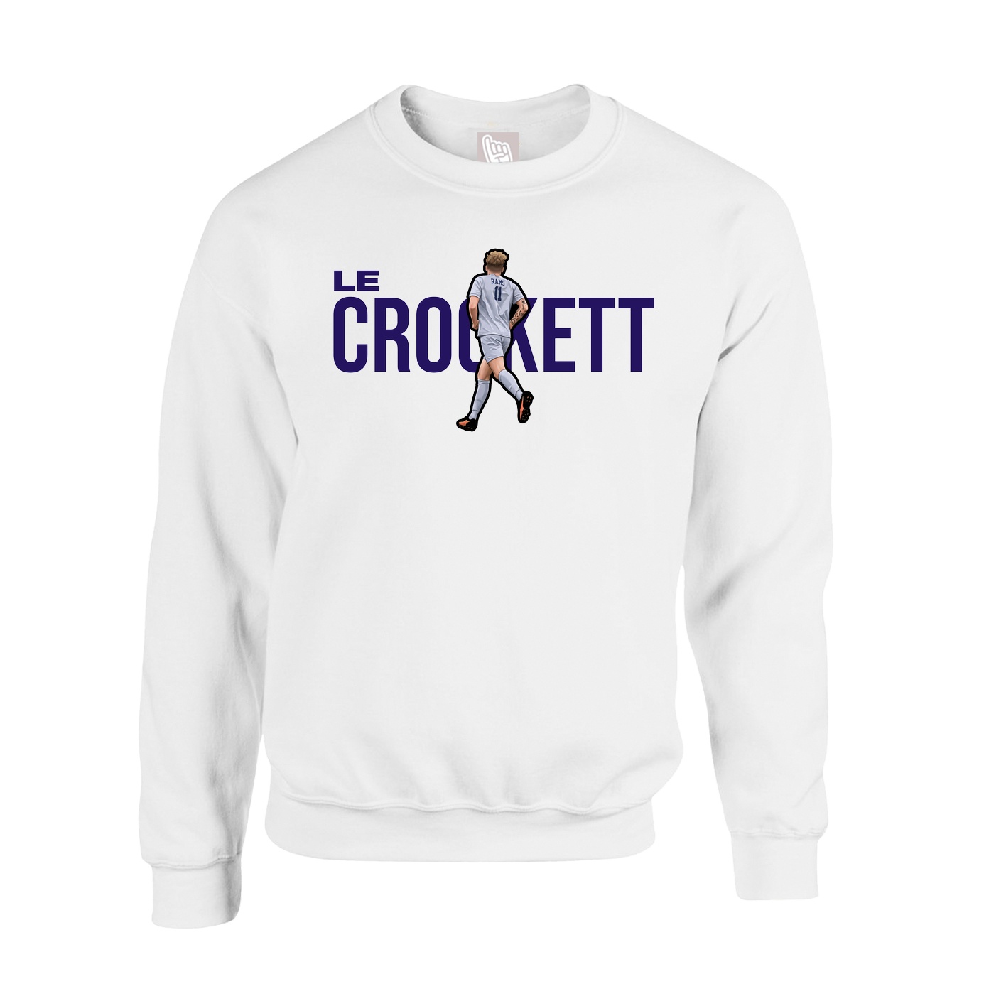 Fleece Crew — Player Name in White