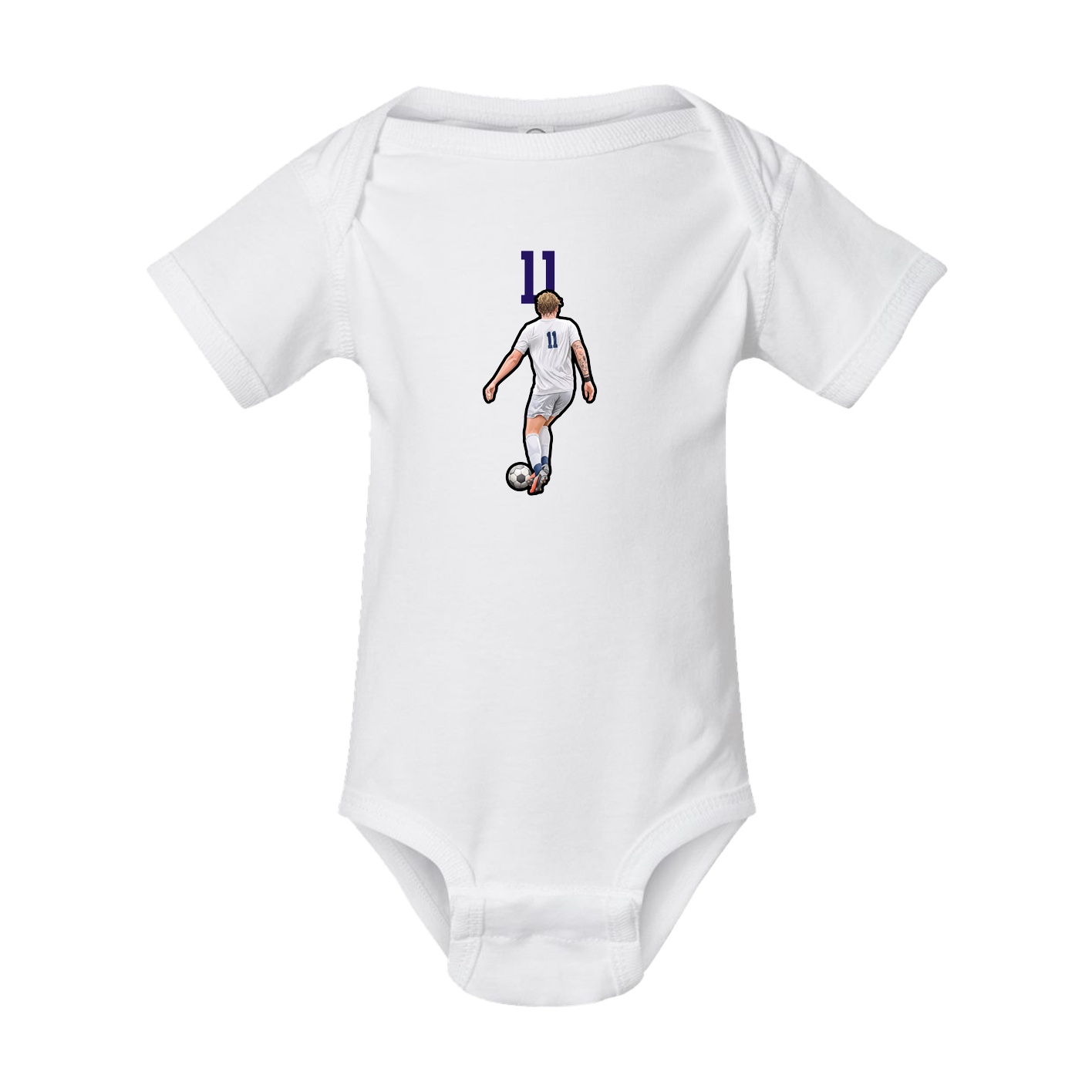 Baby Onesie — Number Top in White