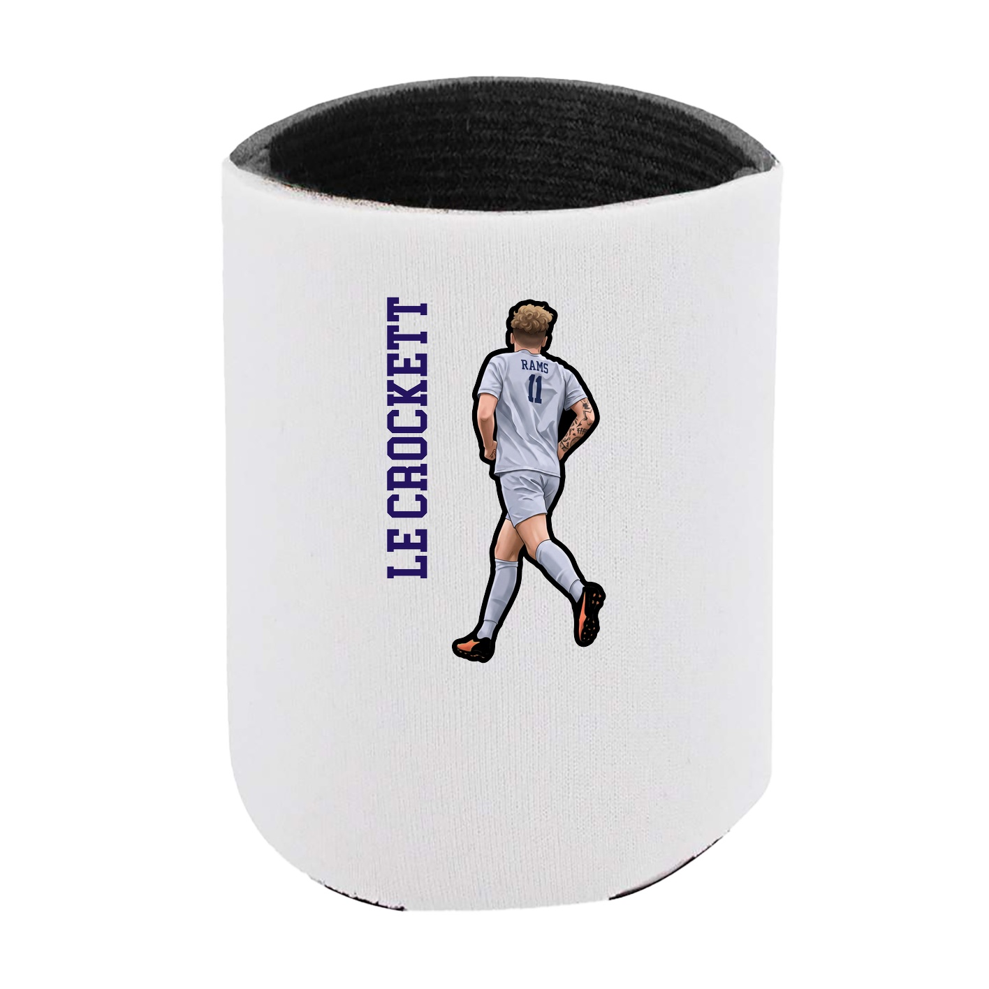 Can Holder — Name Vertical in White