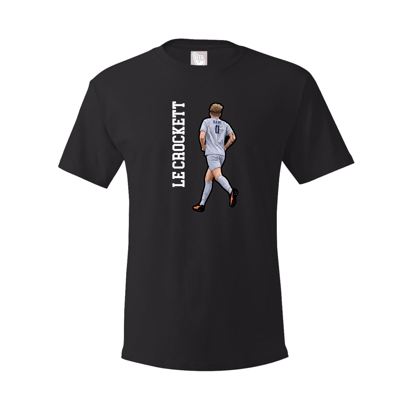 Tee — Name Vertical in Black