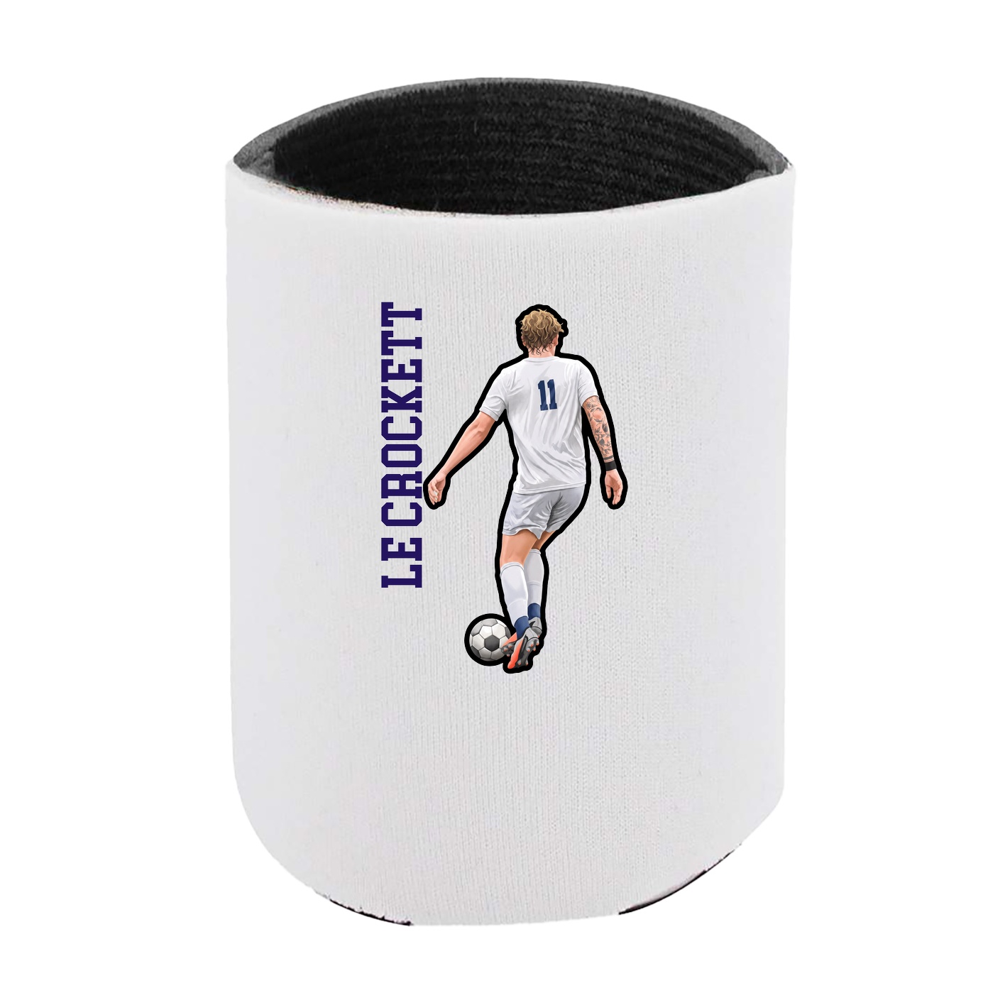 Can Holder — Name Vertical in White