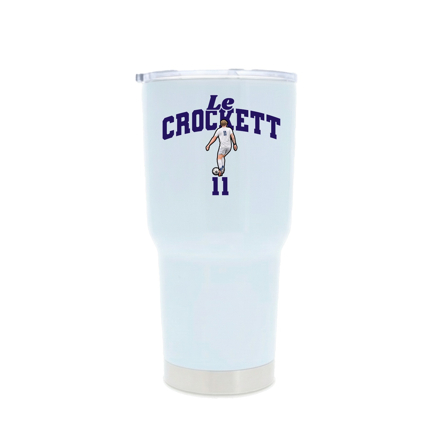 30oz Stainless Steel Tumbler — Signature Arch in White