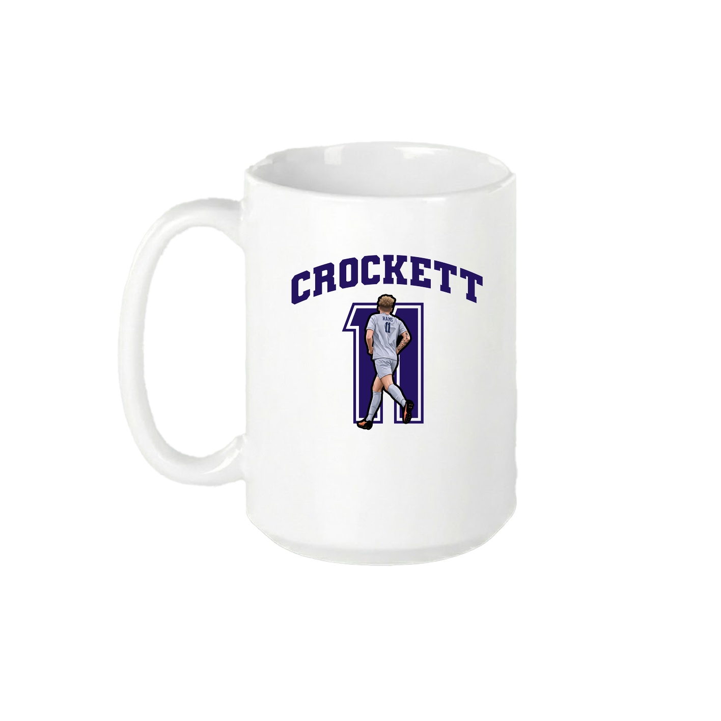 15oz Coffee Mug — Number in White