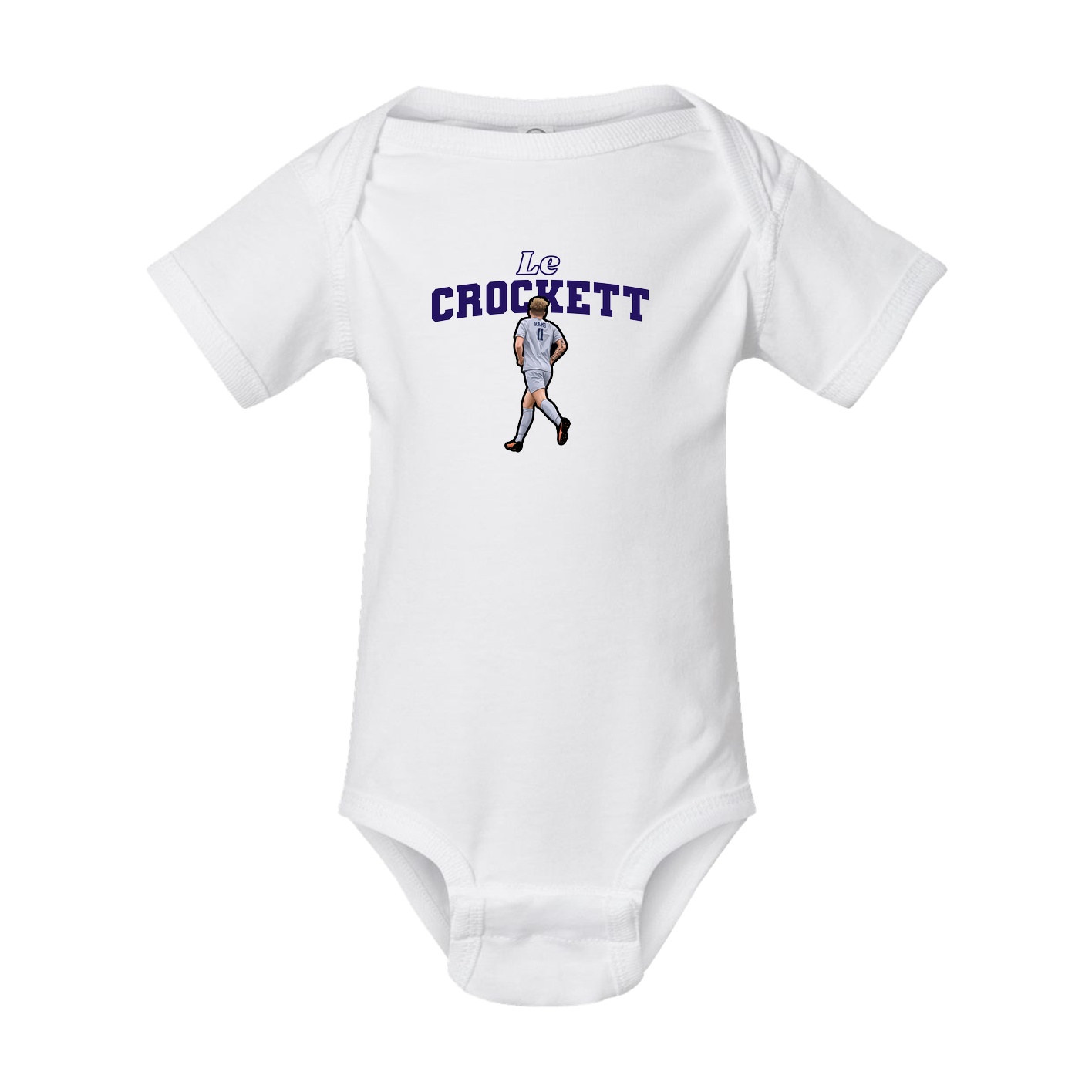 Baby Onesie — Name Arch in White