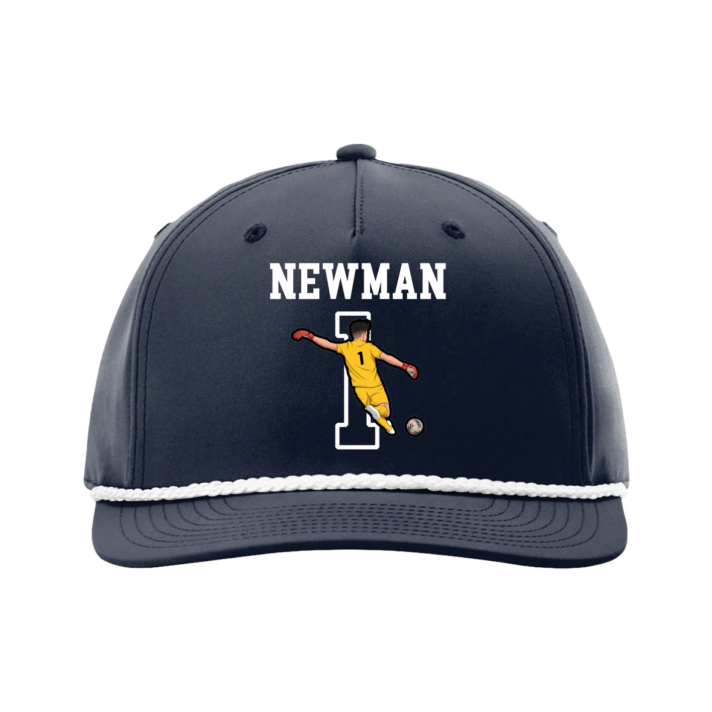 Five-Panel Classic Rope Cap — Shirsey in Navy