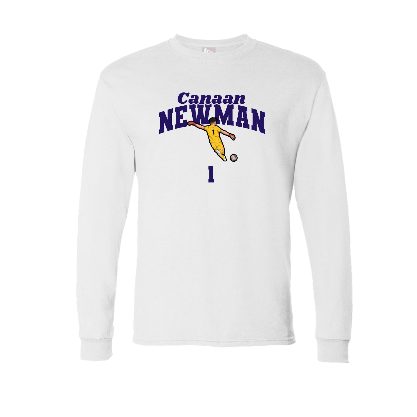 Long Sleeve Tee — Signature Arch in White