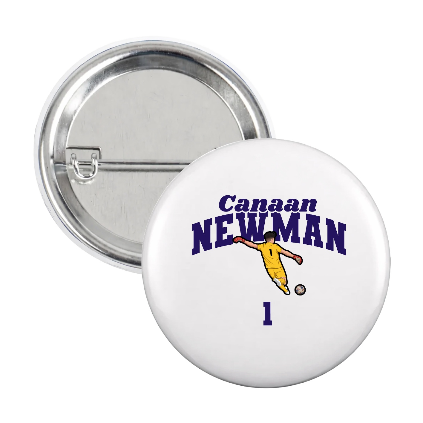 Game Day Button — Signature Arch in White