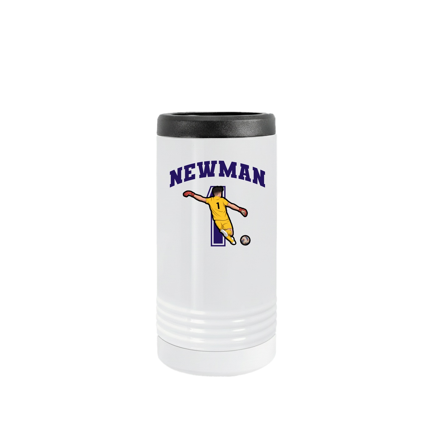 Slim Beverage Holder — Number in White