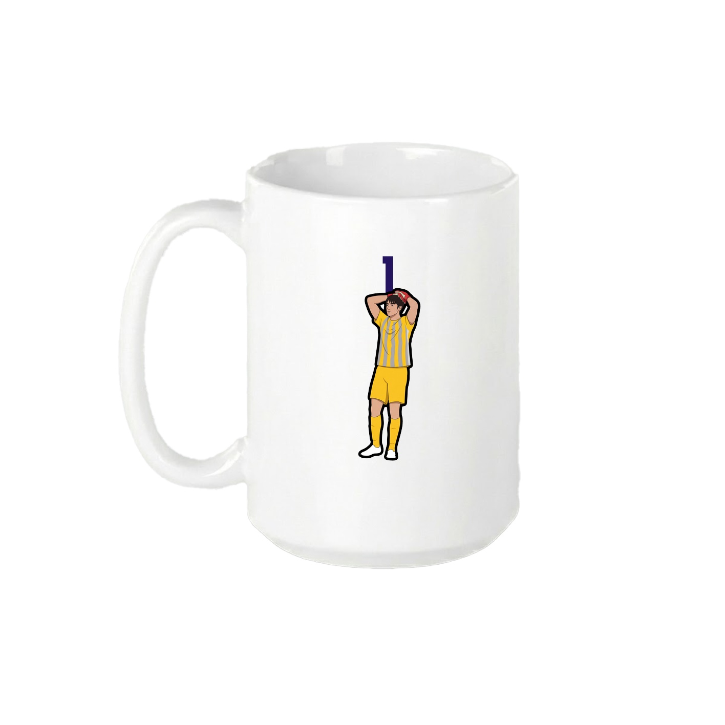 15oz Coffee Mug — Number Top in White
