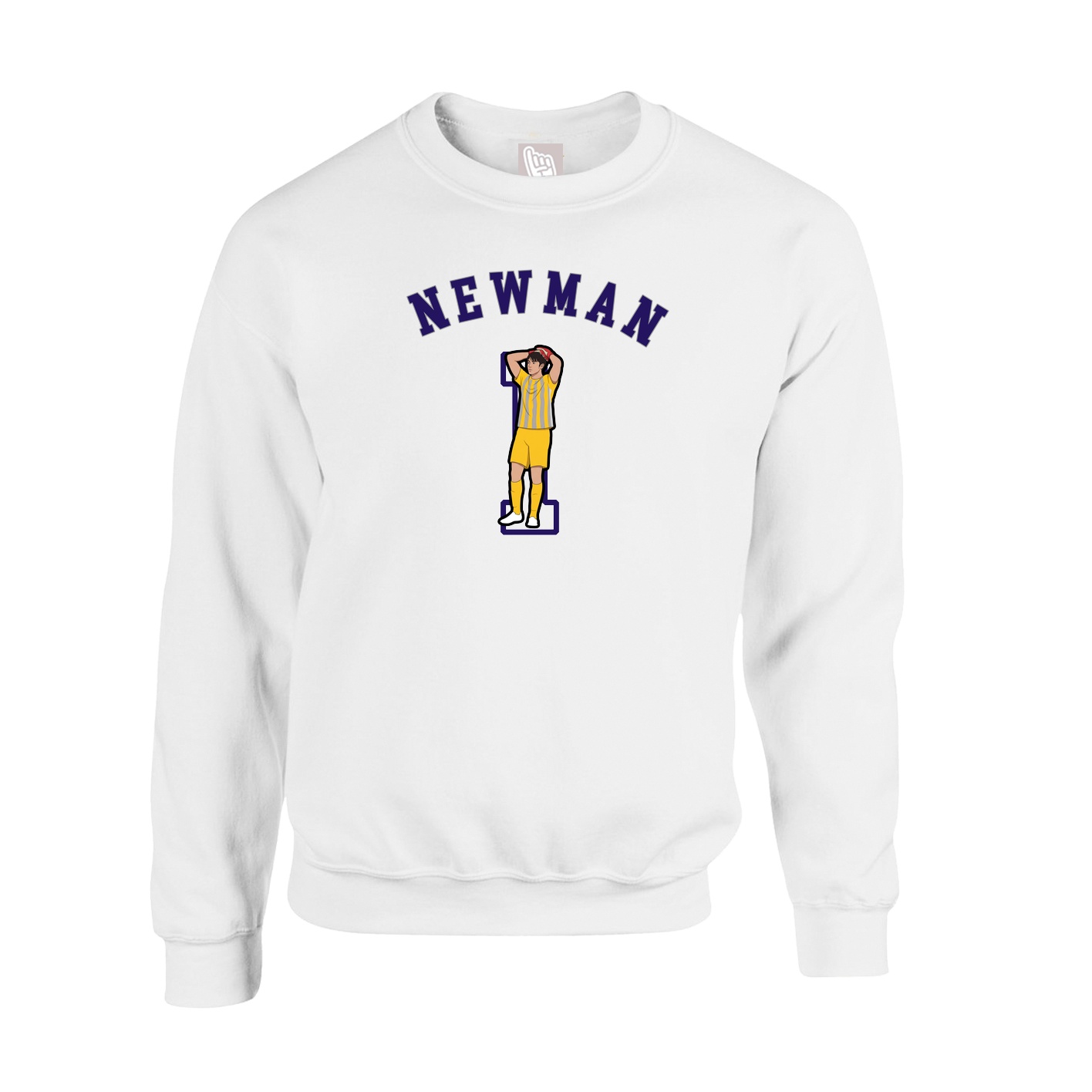 Fleece Crew — Shirsey Arch in White