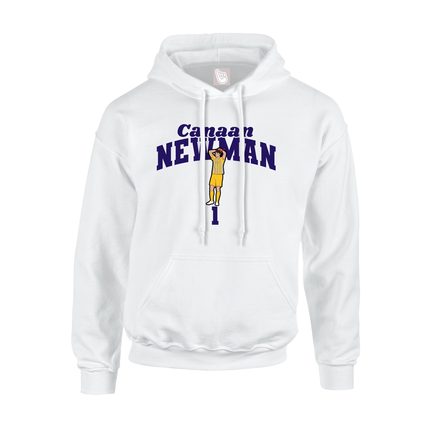 Youth Hoodie — Signature Arch in White