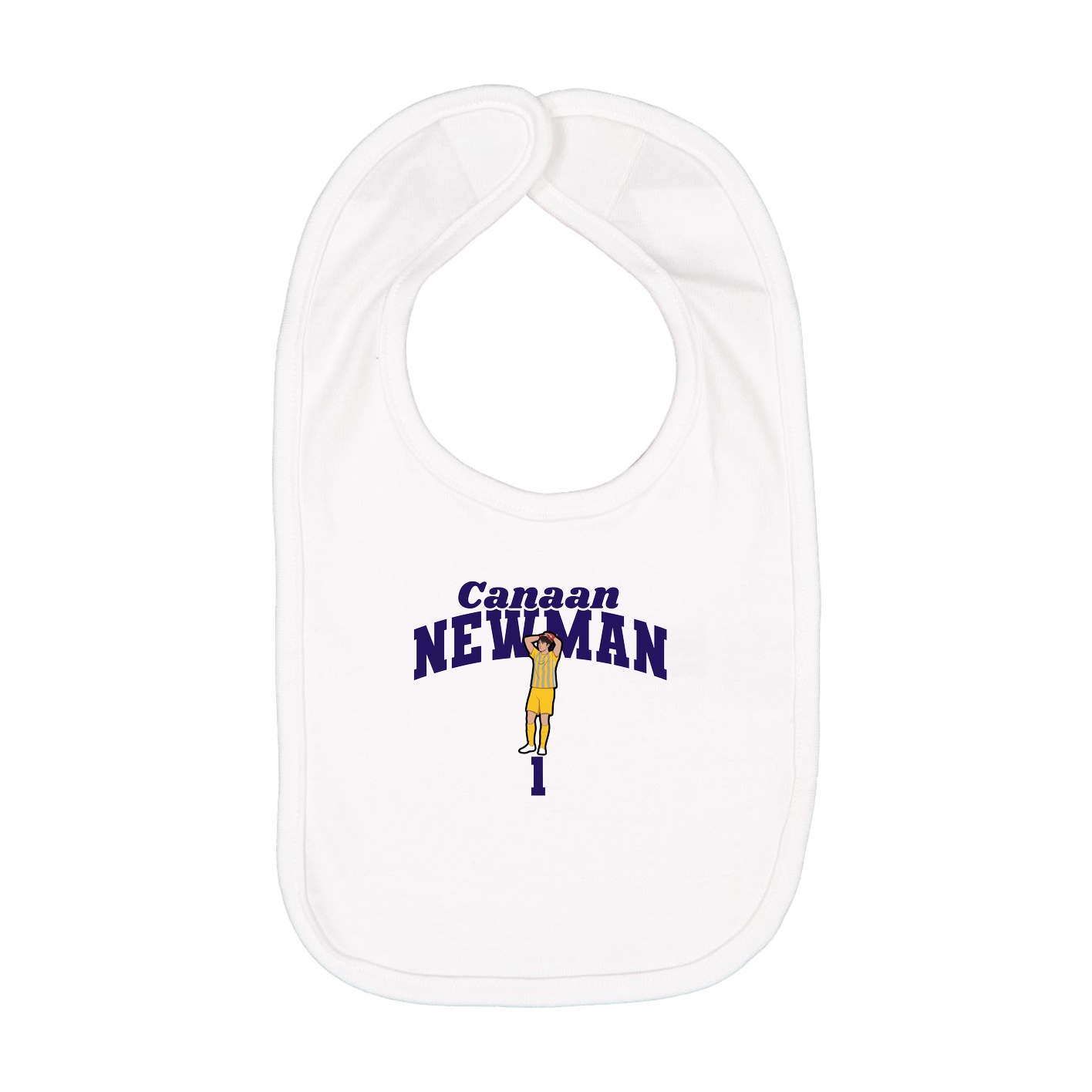 Infant Bib — Signature Arch in White