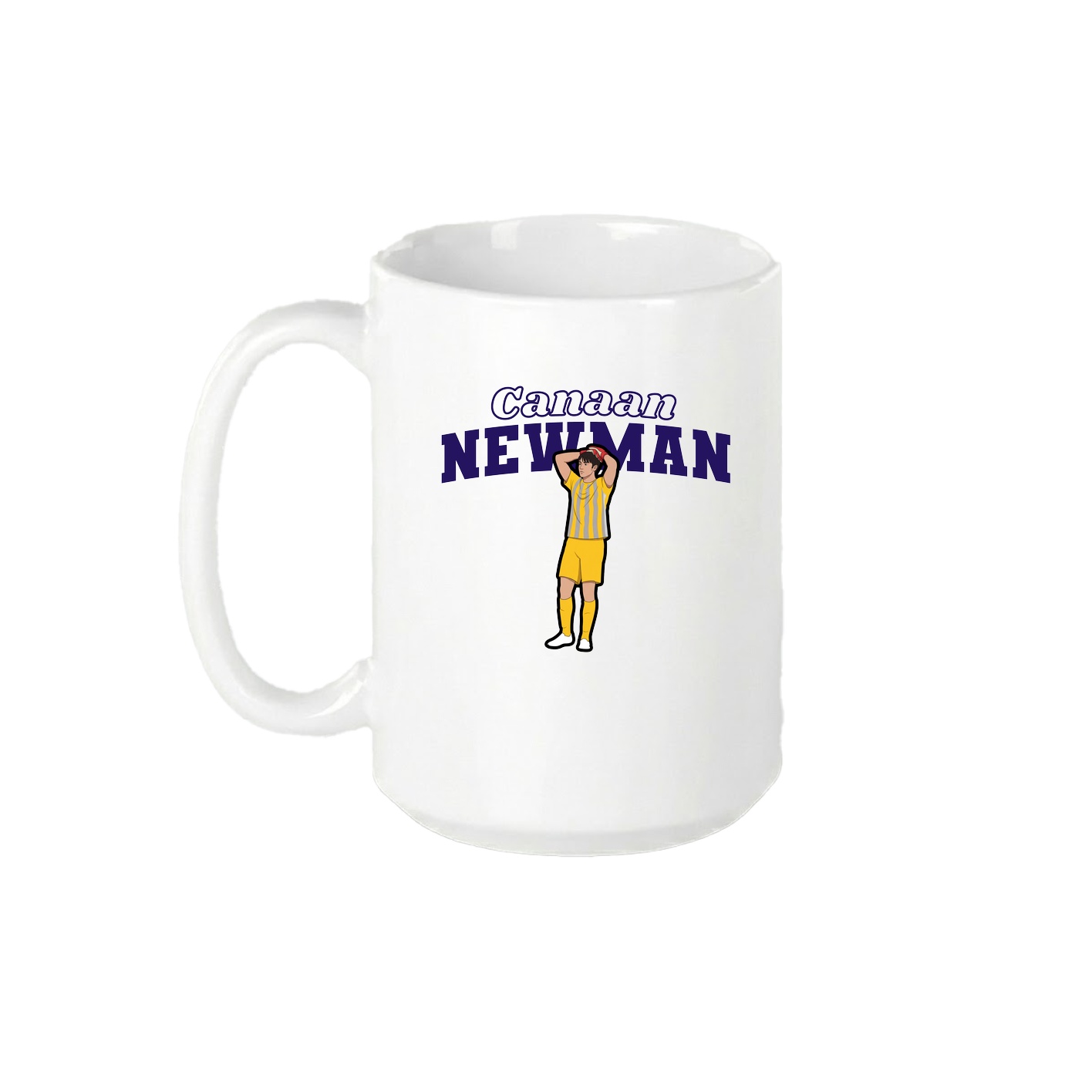 15oz Coffee Mug — Name Arch in White