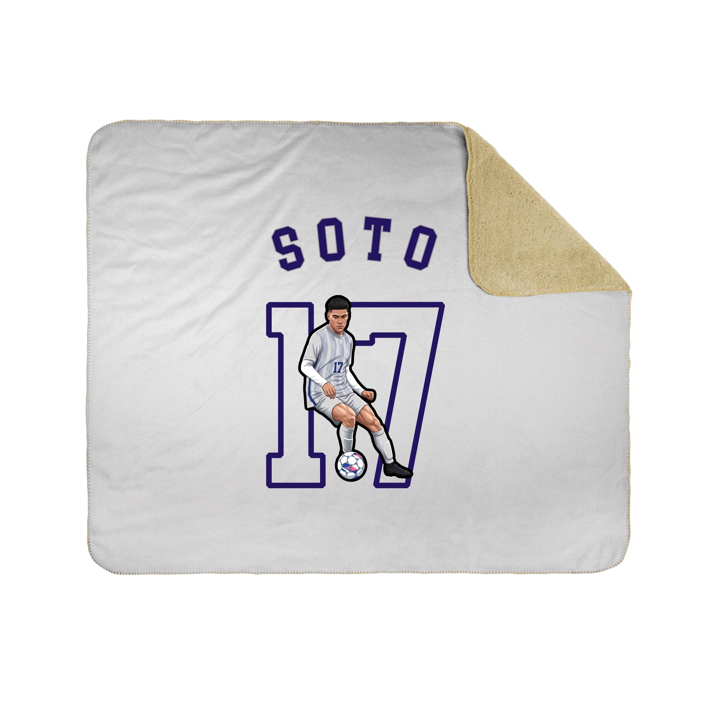 50x60 Sherpa Lined Throw Blanket