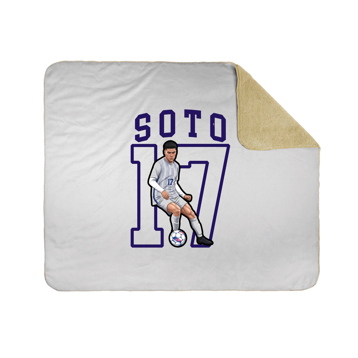 50x60 Sherpa Lined Throw Blanket