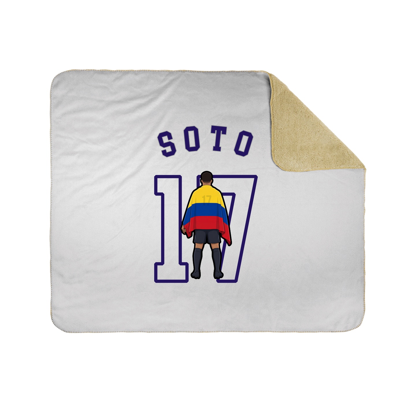 50x60 Sherpa Lined Throw Blanket