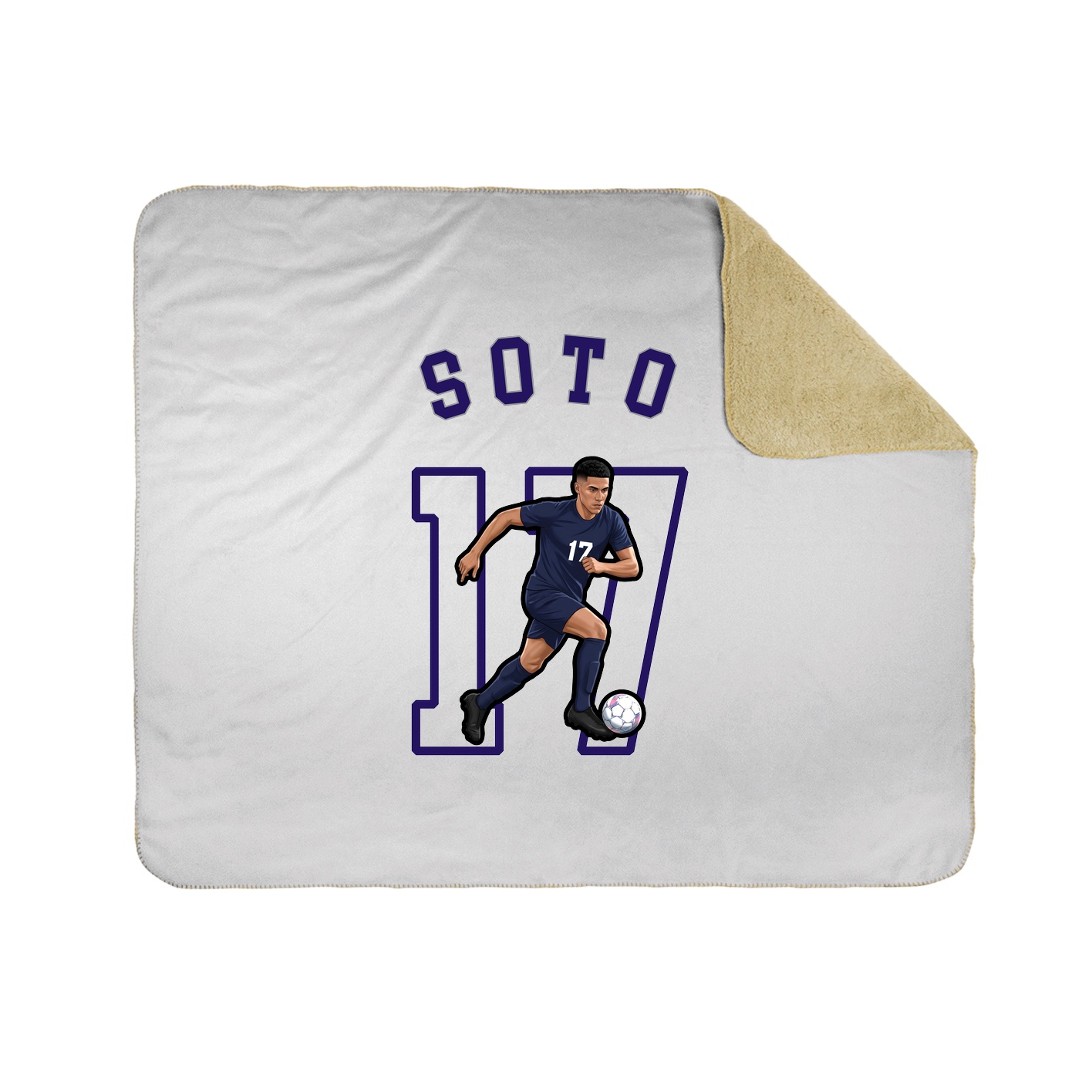 50x60 Sherpa Lined Throw Blanket