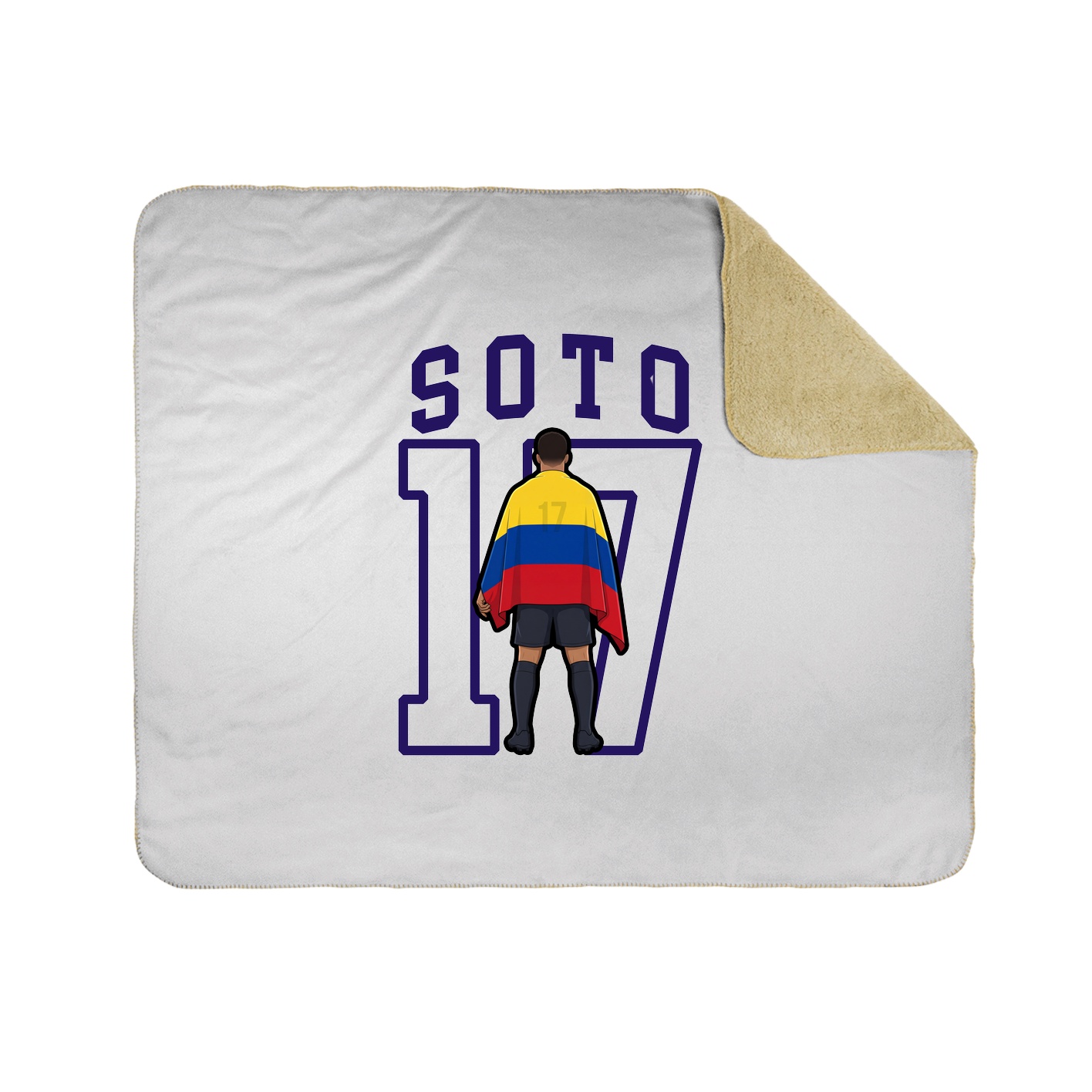 50x60 Sherpa Lined Throw Blanket