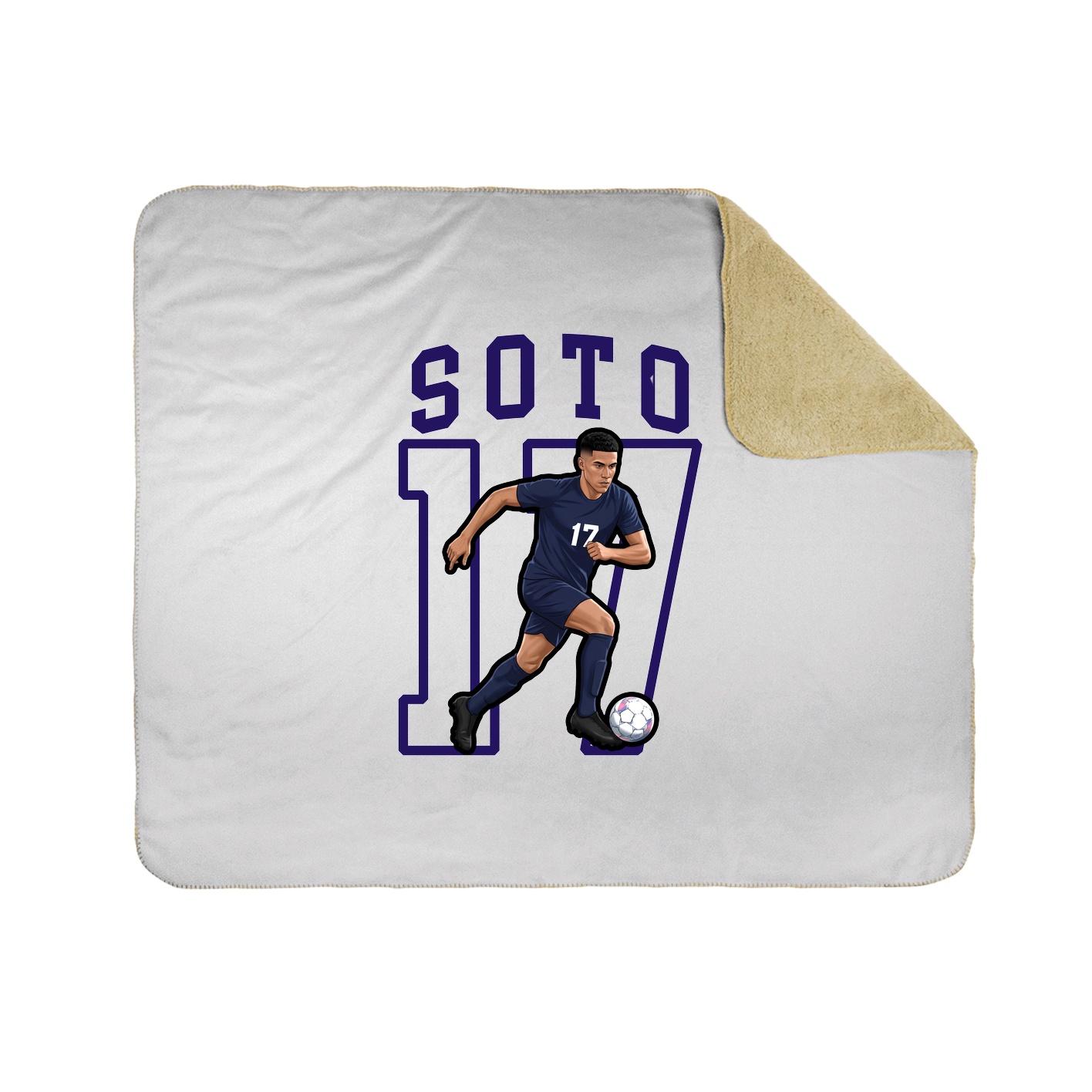 50x60 Sherpa Lined Throw Blanket