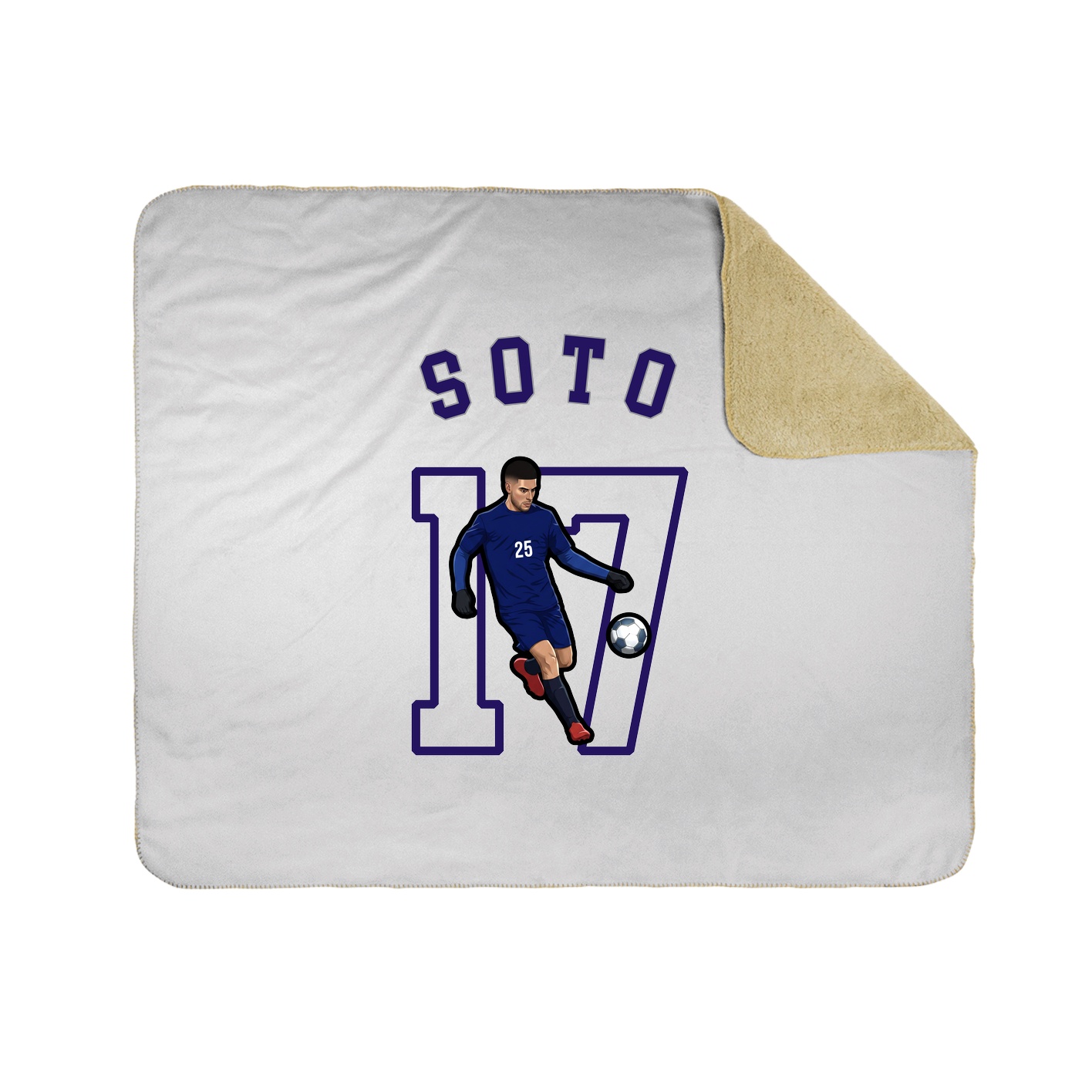 50x60 Sherpa Lined Throw Blanket