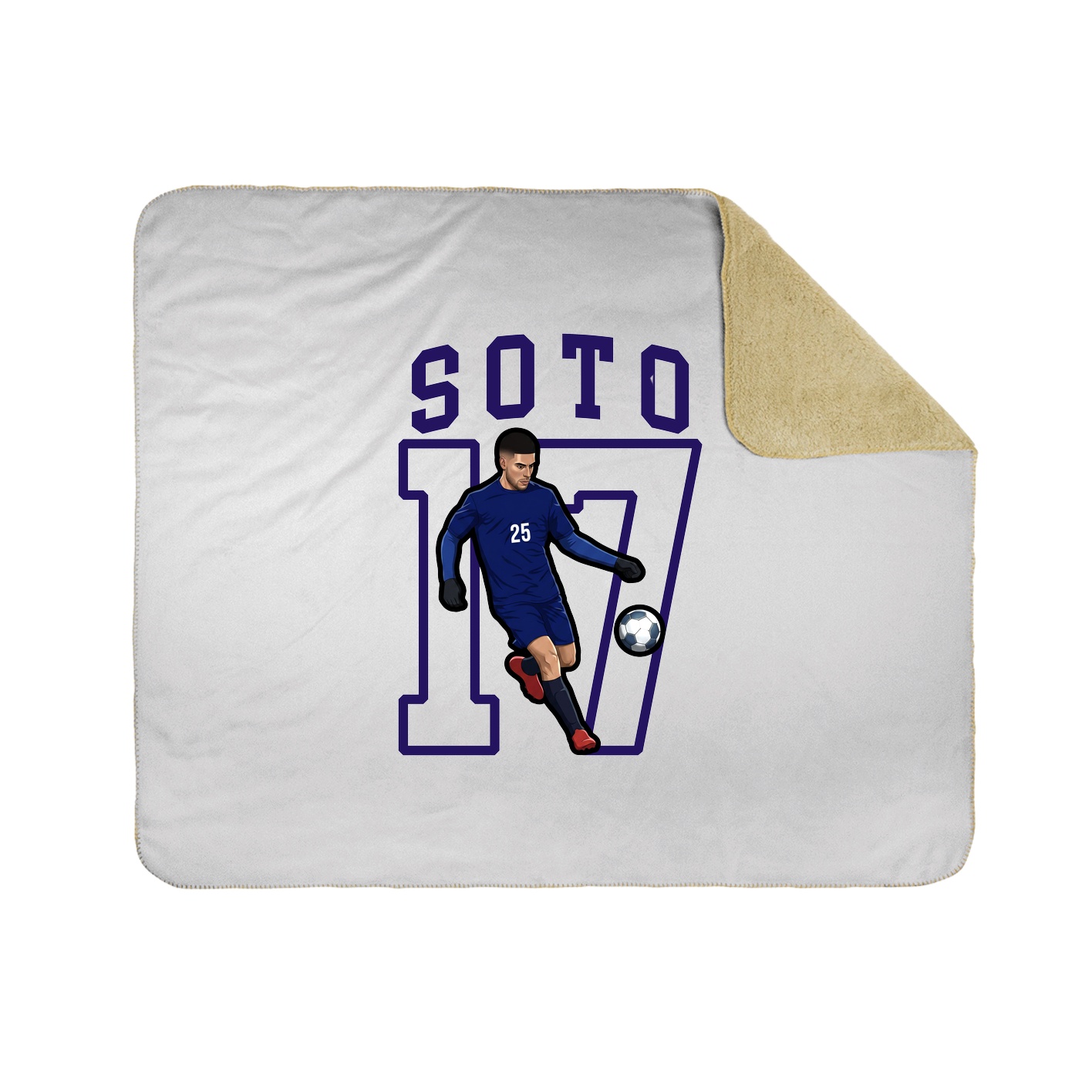 50x60 Sherpa Lined Throw Blanket