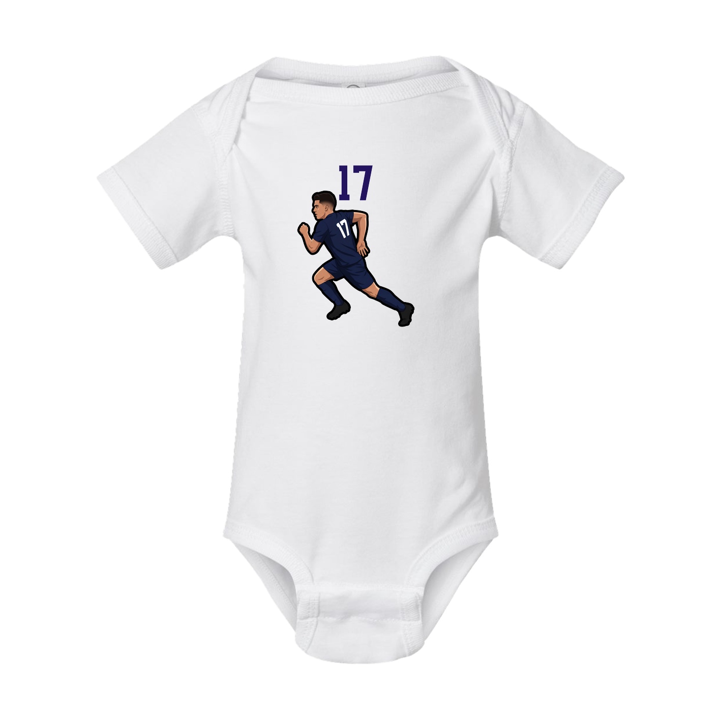 Baby Onesie — Number Top in White