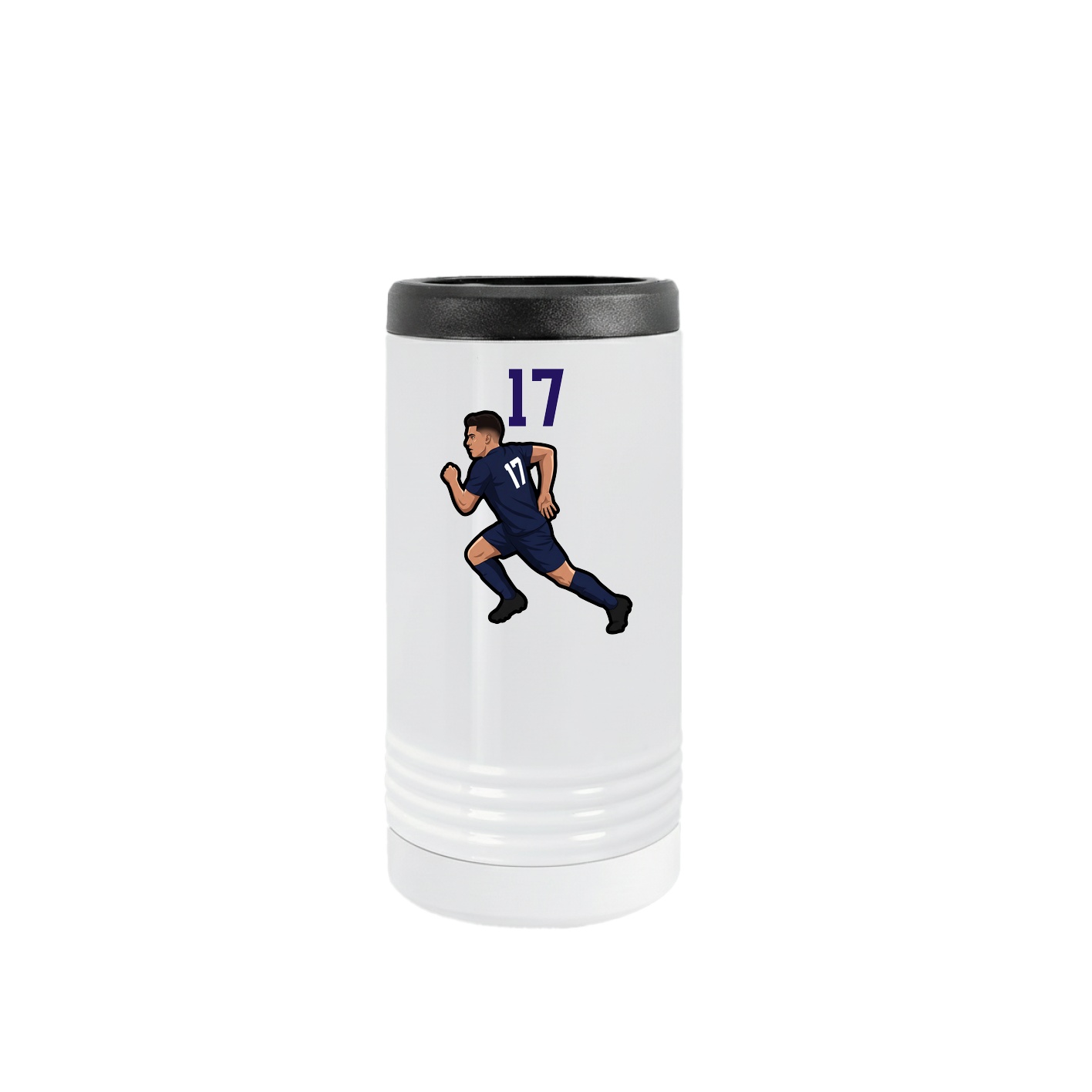 Slim Beverage Holder — Number Top in White
